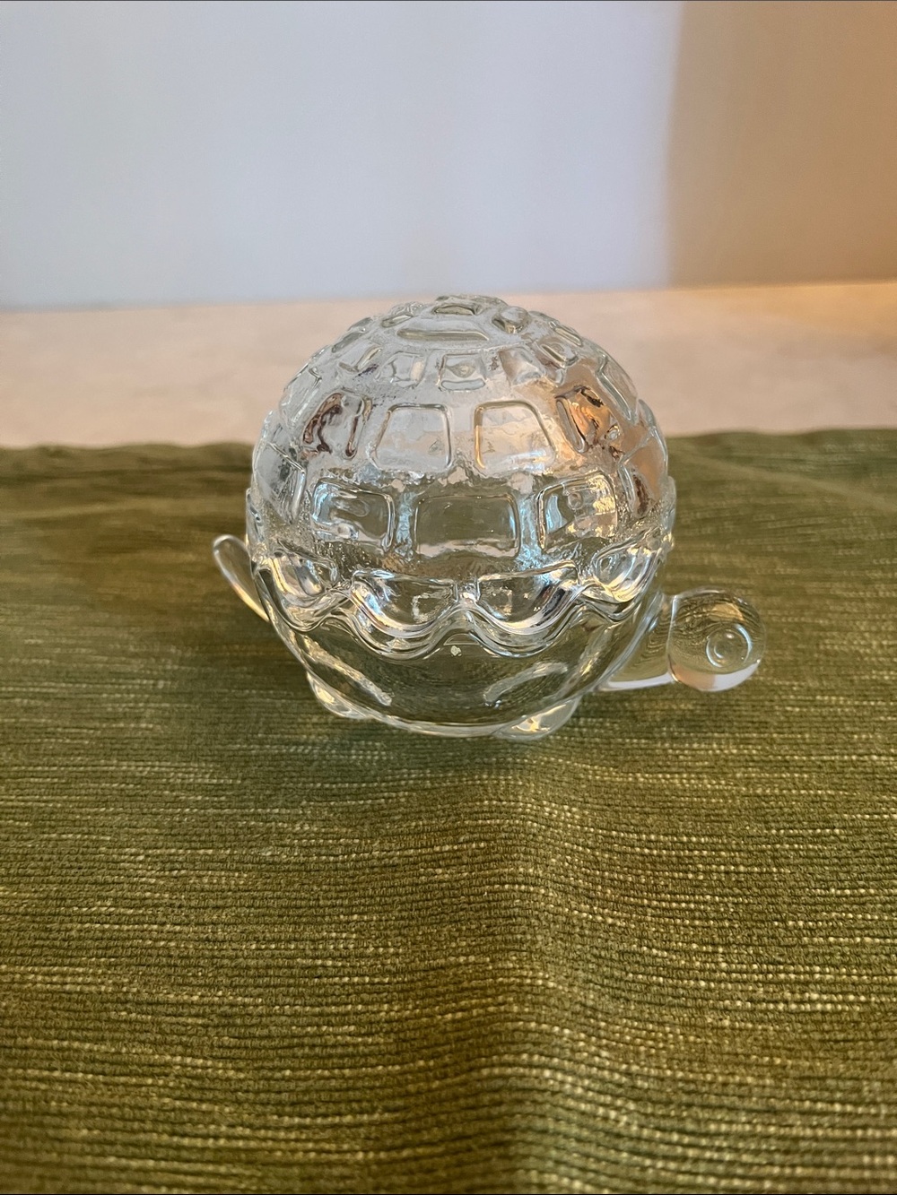 Vintage Anchor Hocking turtle trinket/candy dish